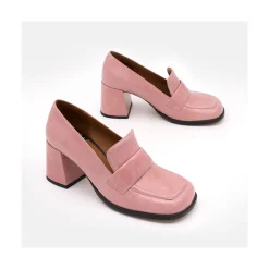 ANGEL ALARCON Abdul - Block Heeled Moccasin Pump With Rounded Shapes<Vrouwen Pumps And High Heels