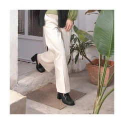 ANGEL ALARCON Abdul - Block Heeled Moccasin Pump With Rounded Toe<Vrouwen Pumps And High Heels
