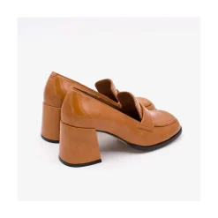ANGEL ALARCON Abdul - Block Heeled Moccasin Pump With Rounded Toe<Vrouwen Pumps And High Heels