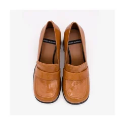 ANGEL ALARCON Abdul - Block Heeled Moccasin Pump With Rounded Toe<Vrouwen Pumps And High Heels