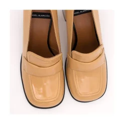 ANGEL ALARCON Abdul - Block Heeled Moccasin Pump With Rounded Shapes<Vrouwen Pumps And High Heels