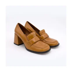 ANGEL ALARCON Abdul - Block Heeled Moccasin Pump With Rounded Shapes<Vrouwen Pumps And High Heels