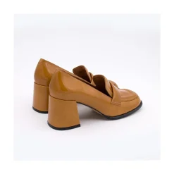 ANGEL ALARCON Abdul - Block Heeled Moccasin Pump With Rounded Shapes<Vrouwen Pumps And High Heels