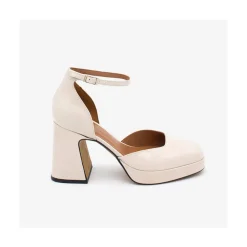 ANGEL ALARCON Afra - Patent Leather Ankle Strap D Orsay With Block Heel And Platform<Vrouwen Heeled Shoes