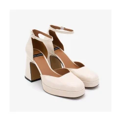 ANGEL ALARCON Afra - Patent Leather Ankle Strap D Orsay With Block Heel And Platform<Vrouwen Heeled Shoes