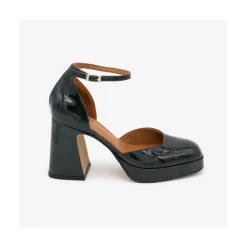 ANGEL ALARCON Afra - Patent Leather Ankle Strap D Orsay With Block Heel And Platform<Vrouwen Heeled Shoes