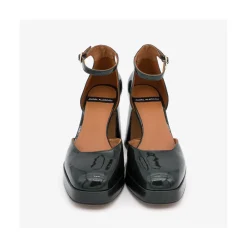 ANGEL ALARCON Afra - Patent Leather Ankle Strap D Orsay With Block Heel And Platform<Vrouwen Heeled Shoes
