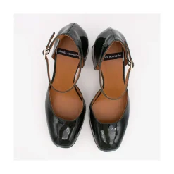 ANGEL ALARCON Afra - Patent Leather Ankle Strap D Orsay With Block Heel And Platform<Vrouwen Heeled Shoes