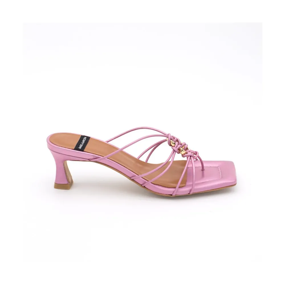 ANGEL ALARCON Alexia - Iridiscence Strappy Sandals With Padded Insole<Vrouwen Metallized Shoes