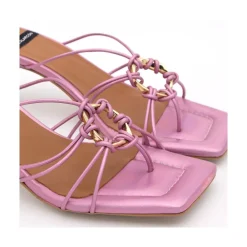 ANGEL ALARCON Alexia - Iridiscence Strappy Sandals With Padded Insole<Vrouwen Metallized Shoes