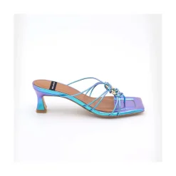ANGEL ALARCON Alexia - Iridiscence Strappy Sandals With Padded Insole<Vrouwen Metallized Shoes