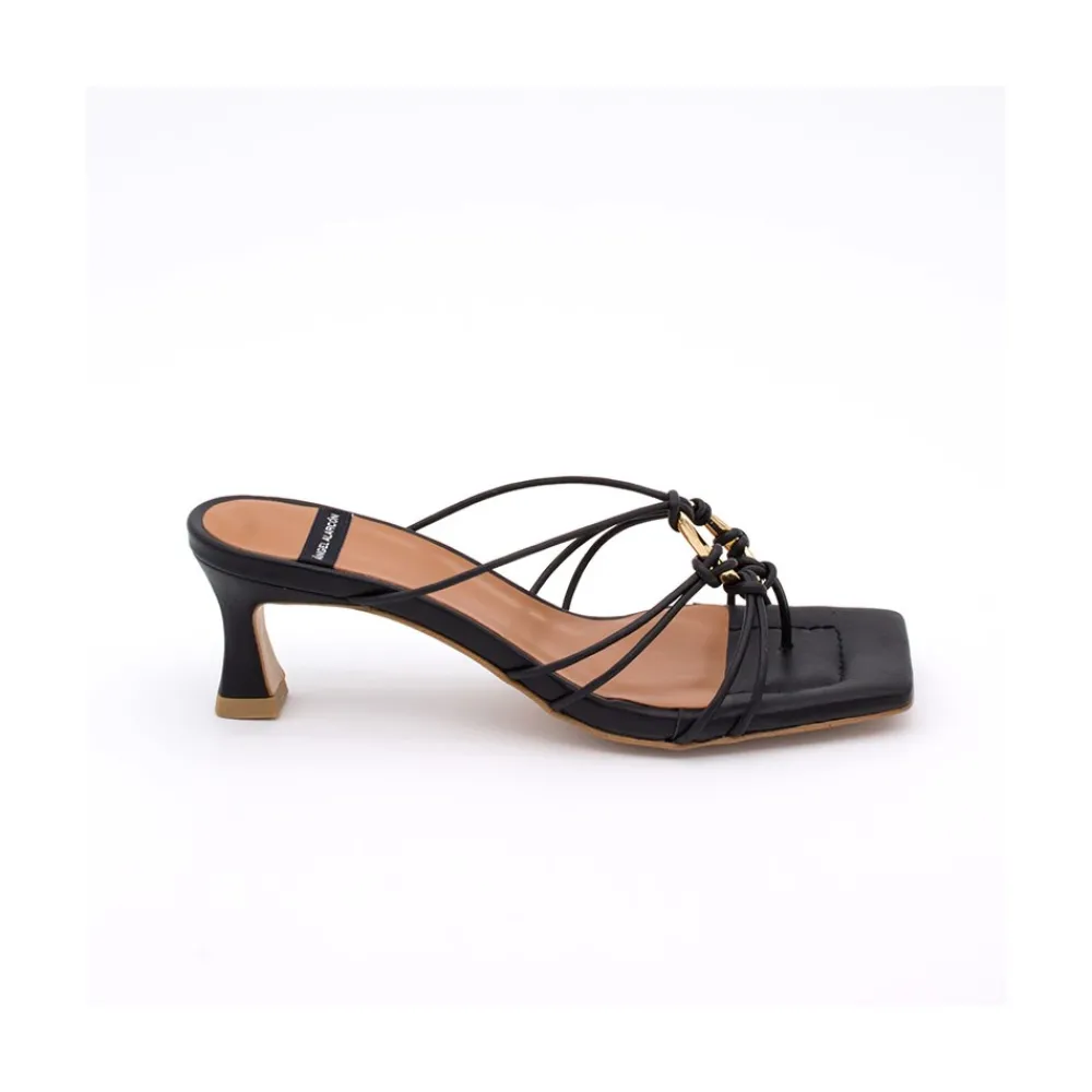 ANGEL ALARCON Alexia - Leather Strappy Sandals With Padded Insole<Vrouwen Last Units