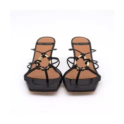 ANGEL ALARCON Alexia - Leather Strappy Sandals With Padded Insole<Vrouwen Last Units