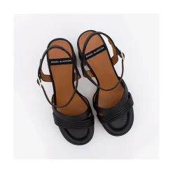 ANGEL ALARCON Amber - Strap Leather Sandals With Block High Heel & Platform<Vrouwen Heeled Shoes