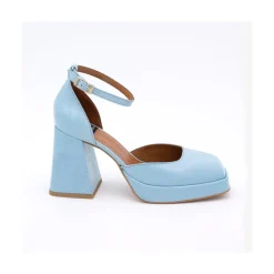 ANGEL ALARCON Anna - Shiny Leather Platform & Heeled Ankle Strap D Orsay<Vrouwen Heeled Shoes