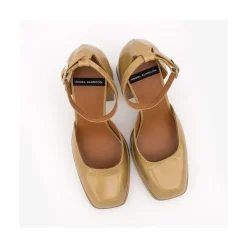 ANGEL ALARCON Anna - Shiny Leather Platform & Heeled Ankle Strap D Orsay<Vrouwen Heeled Shoes