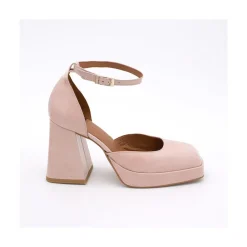 ANGEL ALARCON Anna - Shiny Leather Platform & Heeled Ankle Strap D Orsay<Vrouwen Heeled Shoes