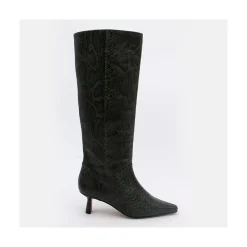 ANGEL ALARCON Astrud - Snake Print Slow Heel Boots<Vrouwen Last Units