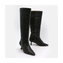 ANGEL ALARCON Astrud - Snake Print Slow Heel Boots<Vrouwen Last Units