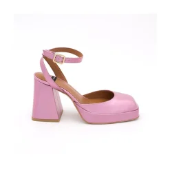 ANGEL ALARCON Badda - Iridiscence Ankle Strap Shoes With Block Heel And Platform<Vrouwen Last Units