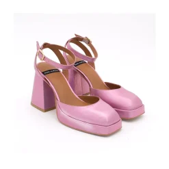 ANGEL ALARCON Badda - Iridiscence Ankle Strap Shoes With Block Heel And Platform<Vrouwen Last Units