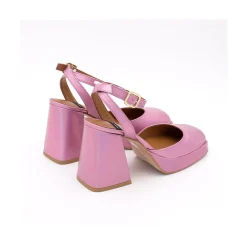 ANGEL ALARCON Badda - Iridiscence Ankle Strap Shoes With Block Heel And Platform<Vrouwen Last Units