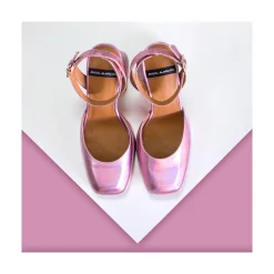 ANGEL ALARCON Badda - Iridiscence Ankle Strap Shoes With Block Heel And Platform<Vrouwen Last Units