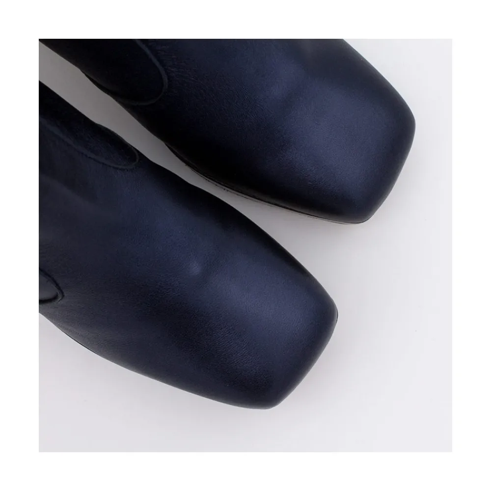 ANGEL ALARCON Belinda - Metallised Leather Booties With Blok Heell & Platform<Vrouwen Last Units