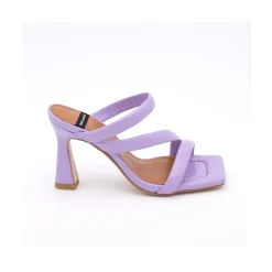 ANGEL ALARCON Cameron - Shiny Leather Padded Straps Sandals With High Heel<Vrouwen Sandals