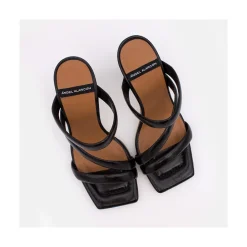 ANGEL ALARCON Cameron - Shiny Leather Padded Straps Sandals With High Heel<Vrouwen Sandals