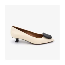 ANGEL ALARCON Casey - Women S Leather Pointed Toe Pumps With Low Heel<Vrouwen Pumps And High Heels