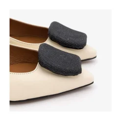 ANGEL ALARCON Casey - Women S Leather Pointed Toe Pumps With Low Heel<Vrouwen Pumps And High Heels