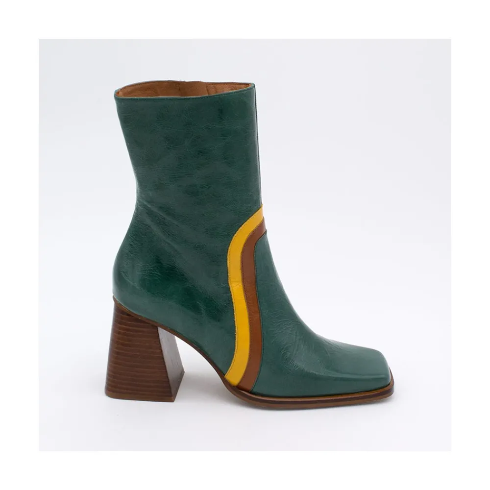 ANGEL ALARCON Celine - Leather Heeled Booties<Vrouwen Heeled Shoes