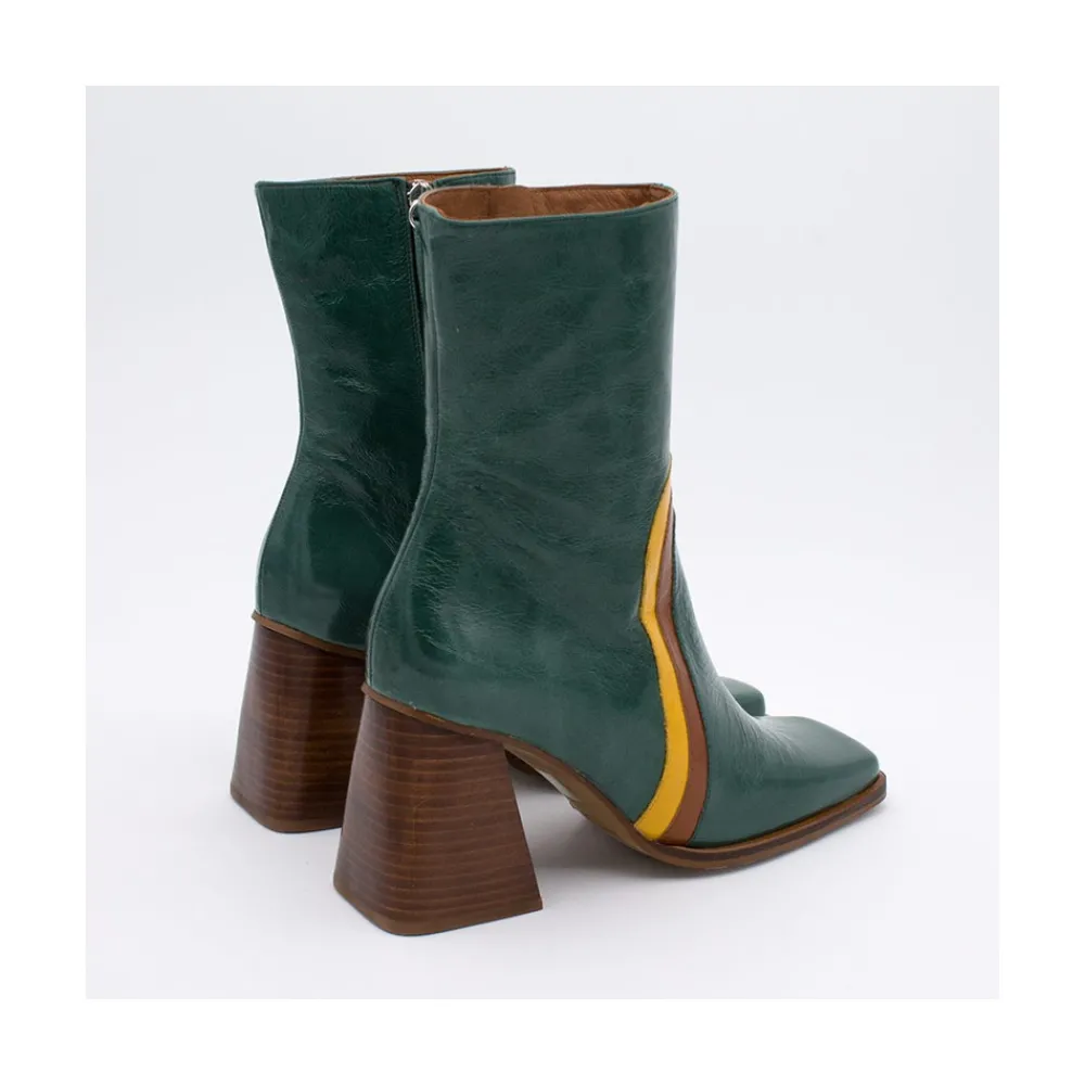 ANGEL ALARCON Celine - Leather Heeled Booties<Vrouwen Heeled Shoes