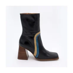 ANGEL ALARCON Celine - Leather Heeled Booties<Vrouwen Last Units
