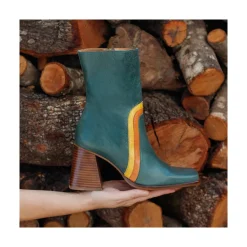 ANGEL ALARCON Celine - Leather Heeled Booties<Vrouwen Heeled Shoes
