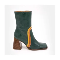 ANGEL ALARCON Celine - Leather Heeled Booties<Vrouwen Heeled Shoes
