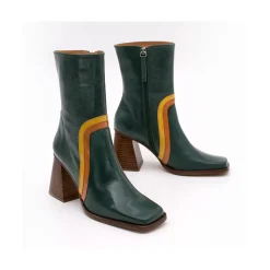 ANGEL ALARCON Celine - Leather Heeled Booties<Vrouwen Heeled Shoes