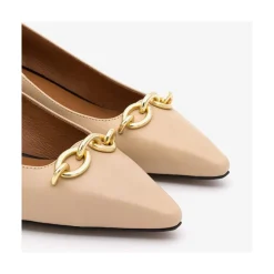 ANGEL ALARCON Darcy - Leather Pointed Toe Pump With Low Heel<Vrouwen Pumps And High Heels