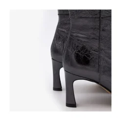 ANGEL ALARCON Deka Line - Metallic Lather Women S Heeled Pointed Toe Boots<Vrouwen Metallized Shoes