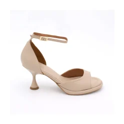 ANGEL ALARCON Dennis - D Orsay Leather Sandals With Desing Cone Heel<Vrouwen Sandals