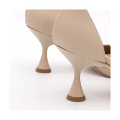 ANGEL ALARCON Dennis - D Orsay Leather Sandals With Desing Cone Heel<Vrouwen Sandals