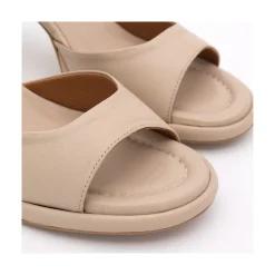 ANGEL ALARCON Dennis - D Orsay Leather Sandals With Desing Cone Heel<Vrouwen Sandals