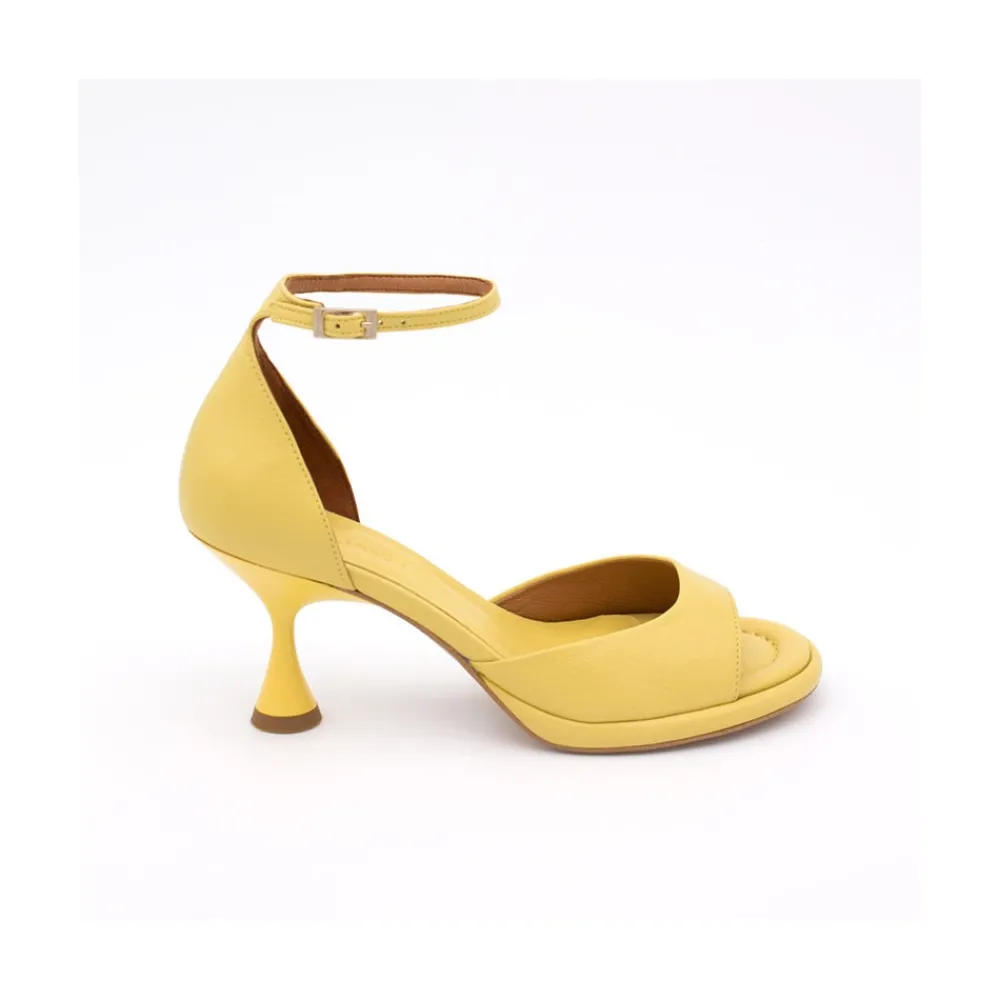 ANGEL ALARCON Dennis - D Orsay Leather Sandals With Desing Cone Heel<Vrouwen Sandals