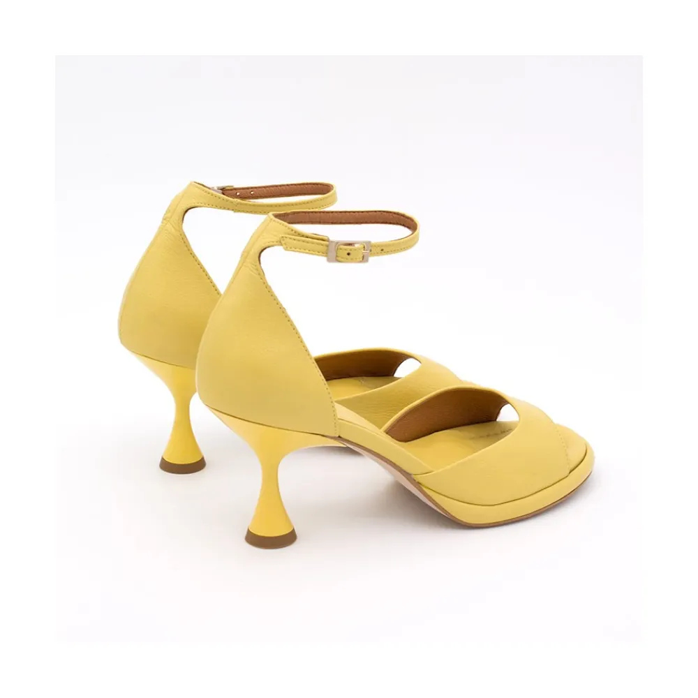 ANGEL ALARCON Dennis - D Orsay Leather Sandals With Desing Cone Heel<Vrouwen Sandals