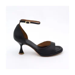 ANGEL ALARCON Dennis - D Orsay Leather Sandals With Desing Cone Heel<Vrouwen Sandals