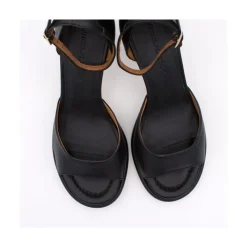 ANGEL ALARCON Dennis - D Orsay Leather Sandals With Desing Cone Heel<Vrouwen Sandals