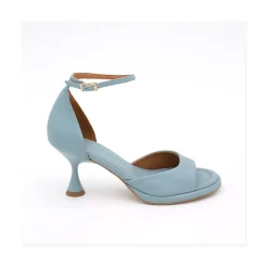 ANGEL ALARCON Dennis - D Orsay Leather Sandals With Desing Cone Heel<Vrouwen Sandals