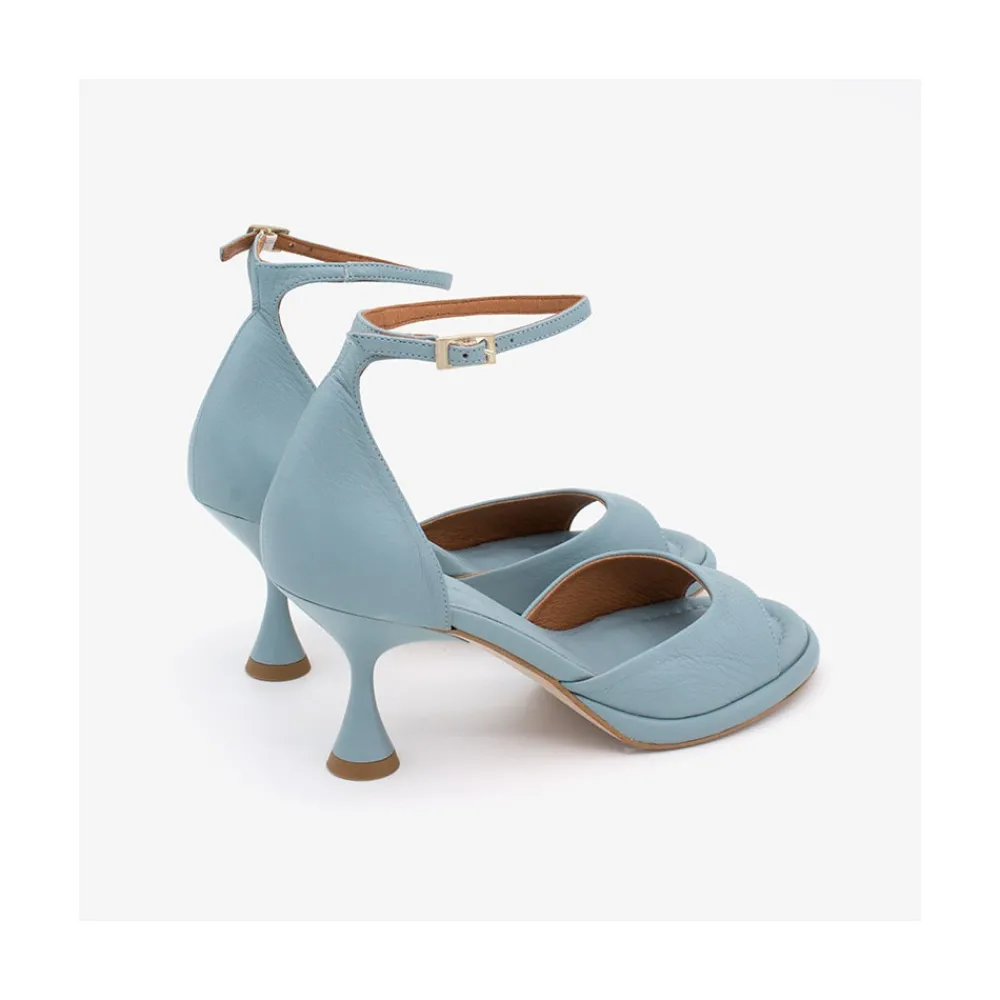ANGEL ALARCON Dennis - D Orsay Leather Sandals With Desing Cone Heel<Vrouwen Sandals