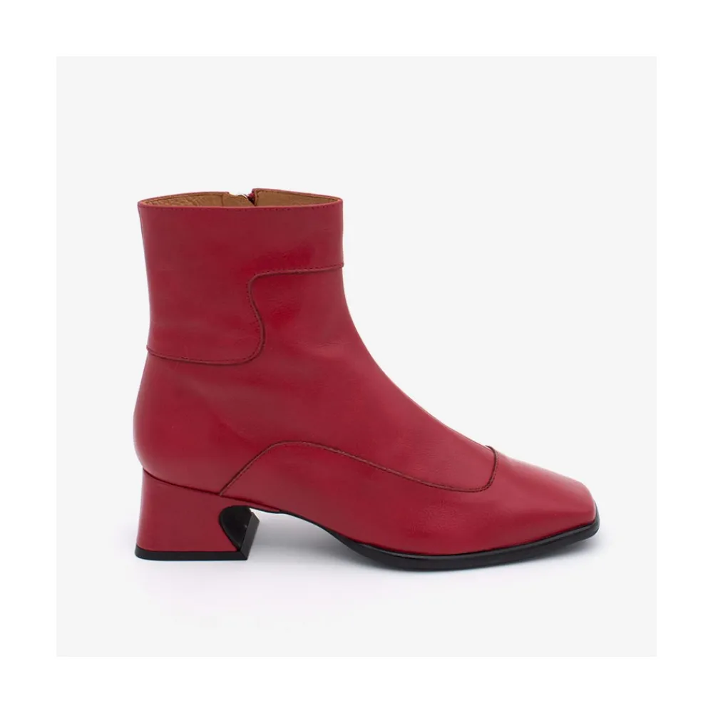 ANGEL ALARCON Enara - Woman Leather Ankle Boots With A Low And Comfortable Heel<Vrouwen Boots And Booties